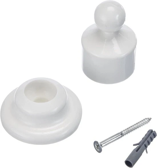 Sostegno orizzontale per tubi Ø 25 mm - bianco - robusto