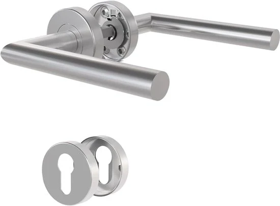 Maniglia Interna - Design Moderno - 1 pezzo - Argento - Con Costruzione PZ