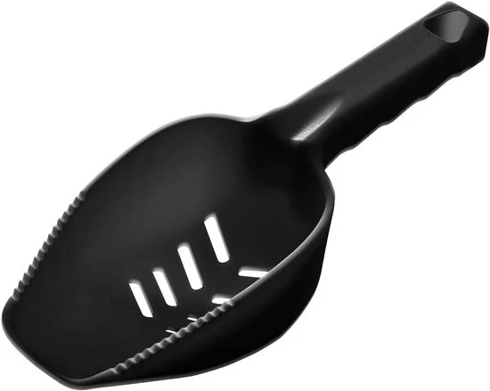 Scoiolo con valvole di scarico - maneggevole, pratico - 1 pezzo - nero - plastica