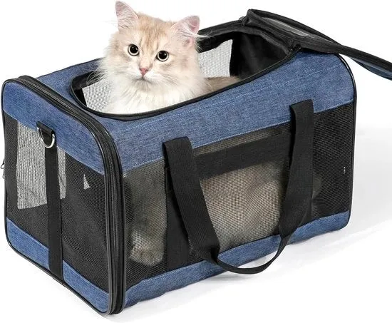 Cassa di trasporto per cani e gatti pieghevole - autorizzata per l'uso in aereo