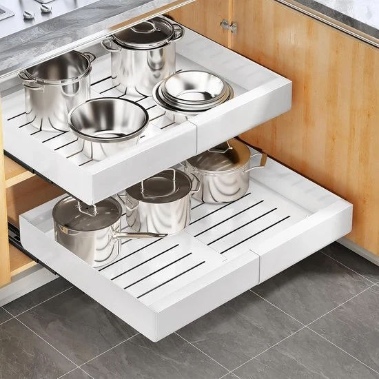 Organizzatore di ricarica estensibile - Accessorio da cucina - 1 pezzo - Metallo - 53,2 cm