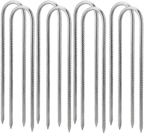 U-Grondankers Verzinkt - Impianto a U per Radici Robusto - Set da 8 - 30 cm