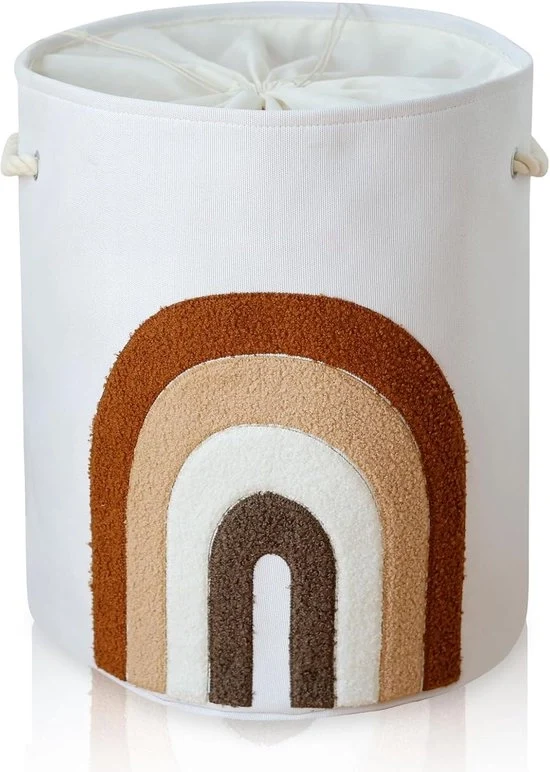 Wasmachine grande rotonda - 58 litri - colore caffè - ideale per bambini e bagno