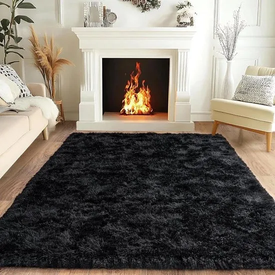 Pluizig Tapijt Luxe - 1 pezzo - Mint - 120 x 160 cm