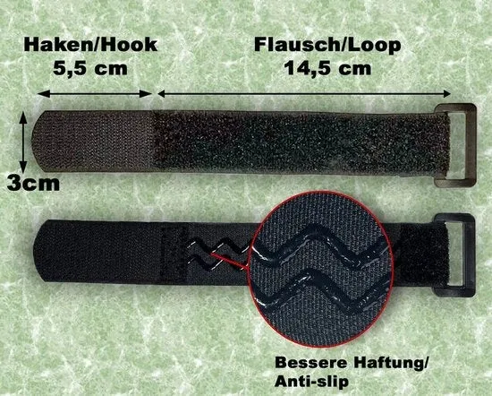 Nastro Antiscivolo per Cavi - Rinnovabile - 3 cm Larghezza - Set da 2