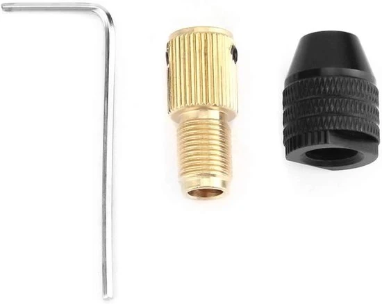 Accessori per testa di trapano autoalimentata con design di texture antiscivolo per trapani elettrici, diametro 03-34 mm (apertura 2mm)