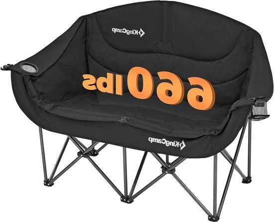 Camping-stoeli a due posti pieghevoli per campeggio e festival