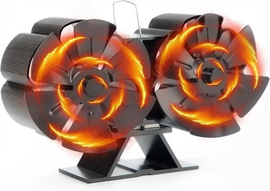 Ventilatore per camino - Accessori per camino - Ventilatore per stufa a legna - Ventilatore per camino - Accessori per stufa a legna - Must Have per risparmiare energia