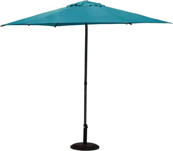 Parasole da giardino a forma rotonda - blu acqua - ideale per giardino e terrazza