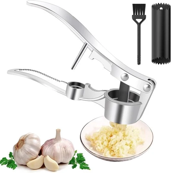Set di uncinatori di aglio e schiaccia - acciaio inossidabile - resistente al lavastoviglie