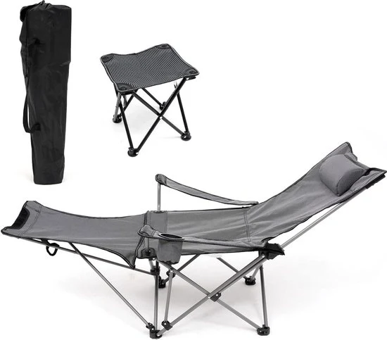 Sedia da Campeggio 2 in 1 - Sedia Pieghevole Leggera da Trasporto