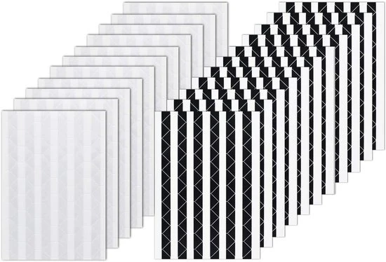 Stickermarcatori per Scrapbooking - Adesivi autoadesivi - 2244 Pezzi - Nero & Bianco