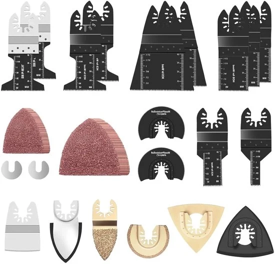 Set di lame a oscillazione - 81 pezzi legno plastica metallo rilascio rapido accessori. lame a oscillazione