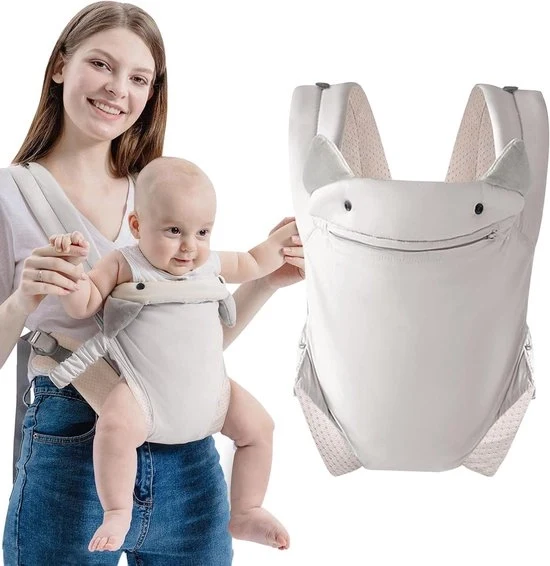 Zak Ergonomica per Neonati e Bambini in Età Prescolare - Tessuto di Cotone Respirante - Regolabile
