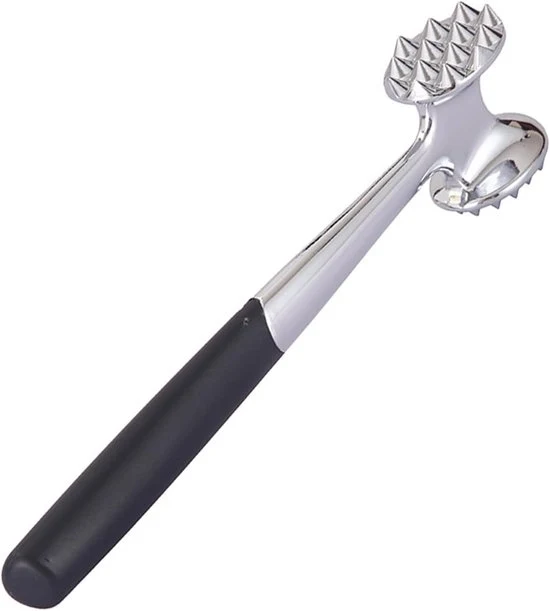 Martello per carne - Tenderizzatore a doppia faccia - 1 pezzo - Zinklegering