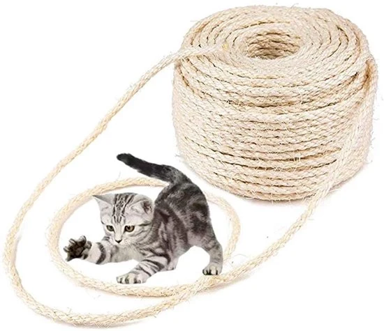 Tessuto in sisal per palo di protezione - materiale naturale - 30m - 6mm