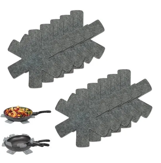 Set di 10 protezioni per utensili da cucina - 26 x 26 cm - Materiale di alta qualità