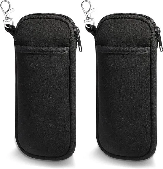 Dubbele Zachte Brillenkoker - ultralicht en draagbaar - 2 stuks - neopreen