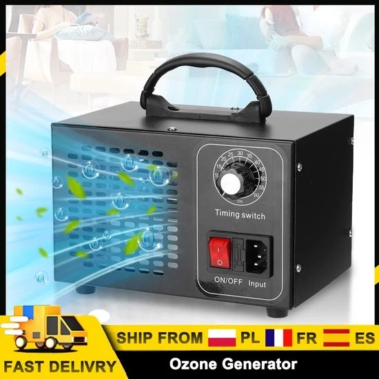 Generatore di ozono - Purificatore d'aria - Multifunzionale - 60 g/u - Garage automobilistico