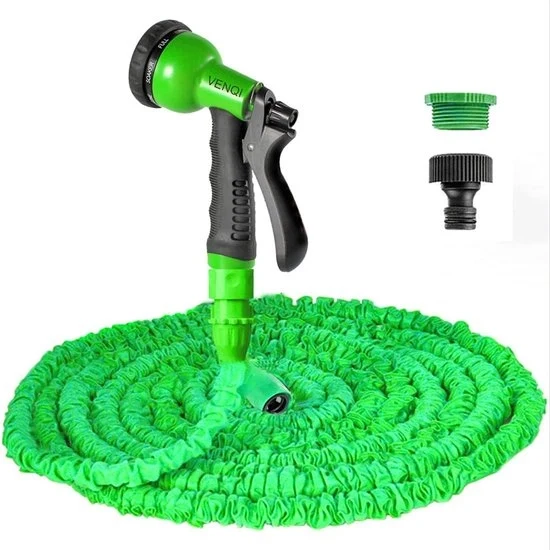 Serpentino estensibile per giardino - flessibile e impermeabile - 150 ft - verde