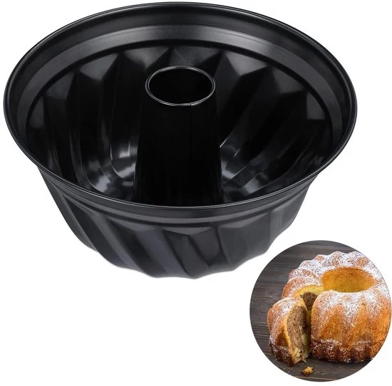 Forma per biscotti - antiaderente - 1 pezzo - nero - acciaio - 11x25 cm