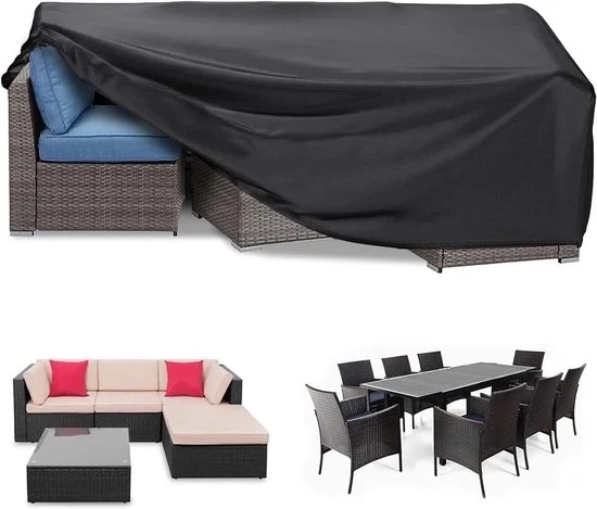 Ottone Acquaportato per Giardino - Protezione da Agenti Atmosferici - 1 pezzo - Nero - Tela Oxford - 150 x 90 x 70 cm