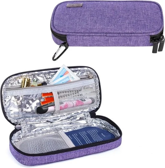 Tas diabete per viaggio - termotesta per diabetici - blu