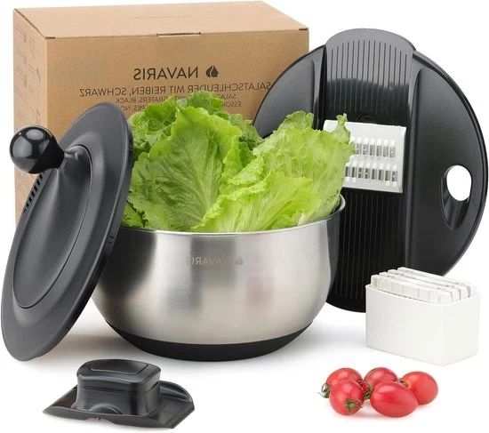 Centrifuga per frutta e verdura in acciaio inossidabile - Inclusa la vaschetta di raccolta e il grattugia - 1 pezzo