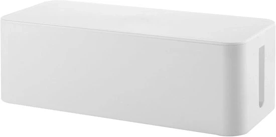 Cablo gestione con aperture di ventilazione - Efficiente e Stilistico - 1 pezzo - Bianco - 407/134/154 mm