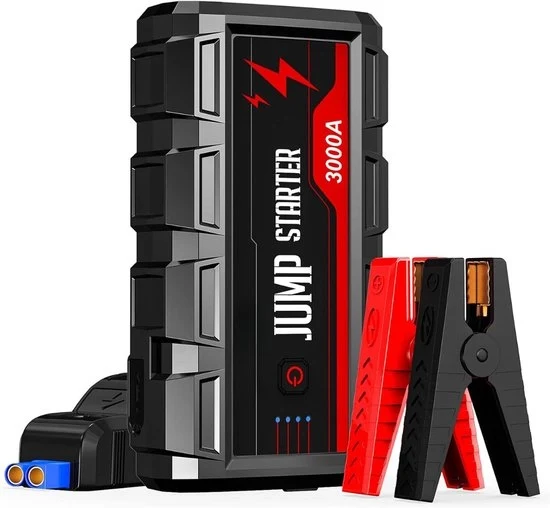 Pila di Emergenza per Auto - Assistenza di Avvio - Assistenza di Avvio per Auto - Pila di Emergenza Powerbank Modello: Capacità batteria: Corrente di uscita: Tensione di uscita: Tempo di ricarica: Tempo di autonomia: Peso: Dimensioni: