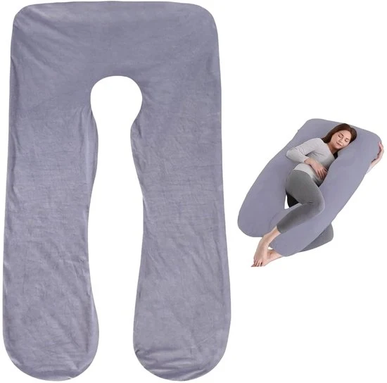 Cuscino in forma di U - ergonomico e confortevole - 1 pezzo - cotone misto