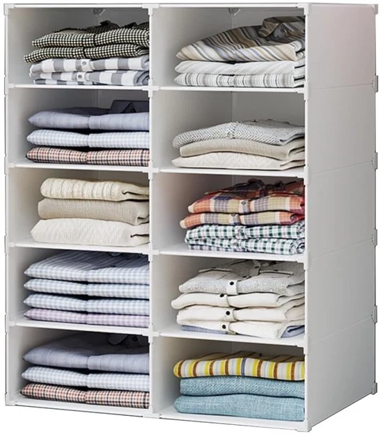 Raccoglitore Modulare per Abbigliamento - Organizzatore per la Casa - 10 Moduli