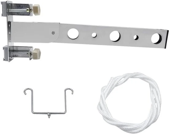 Hanger per abbigliamento pieghevole - Sistema di appendiabito spazievenditore - 1 pezzo - Acciaio inossidabile