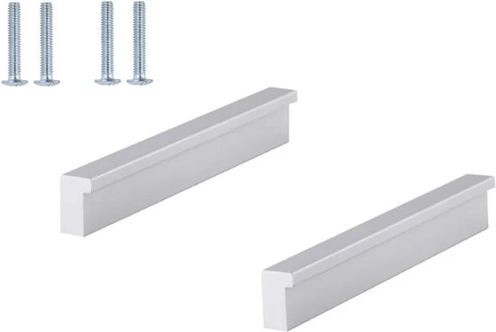 Maniglie per Cucina in Alluminio - Maniglie di Finestra - 4 pezzi - Argento - Alluminio