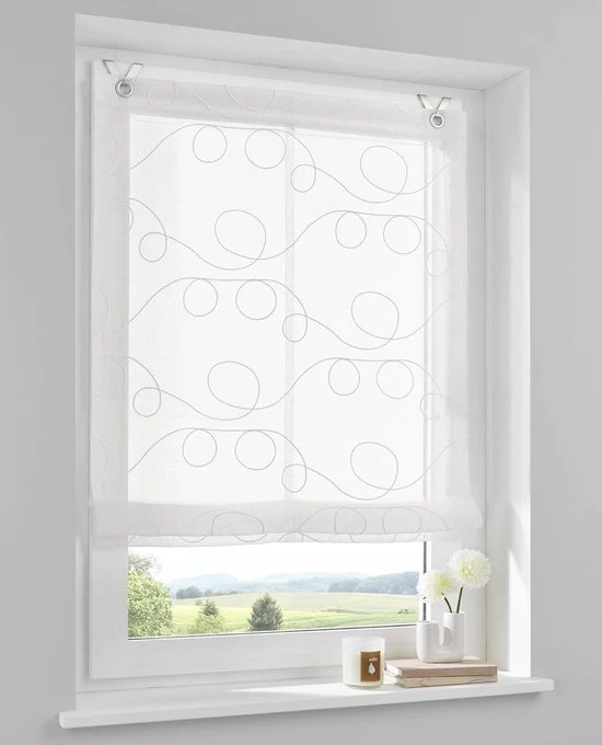 Vouggia Jasmijn - 1 pezzo - crema/bianco/beige/moka/grigio - stoffa - 45/60/80/100/120x130 cm