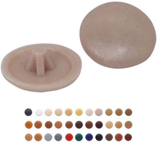Schiavi di copertura a viti beige - estetici e facili da utilizzare - confezione da 50
