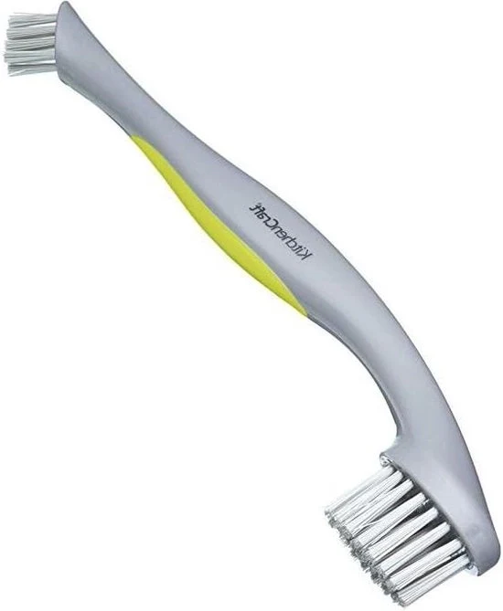 Spazzola per piatti 2 in 1 con manico - Grigio - 28 cm con manico lungo Spazzola per piatti