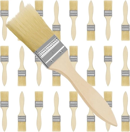 Set di pennelli per verniciare - Adatto per diversi lavori di manutenzione - 24 pezzi - 38,1mm