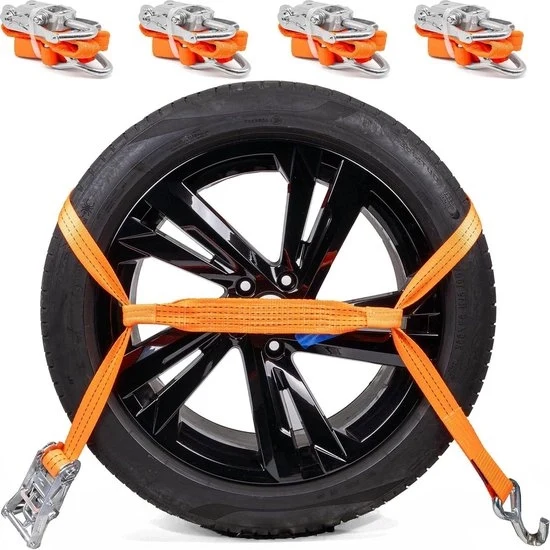 Cinture di sicurezza per auto con catena di rilascio, peso di carico 2000 kg, lunghezza 29m, spessore 35mm