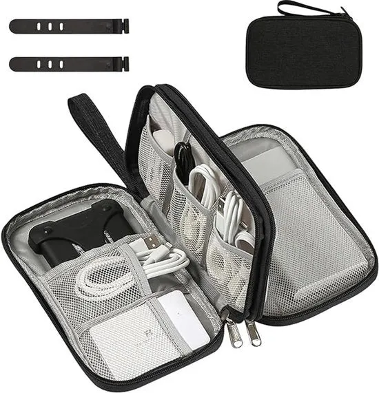 Organizzatore di cavi Tuta - Tuta a doppia lastra per elettronica da viaggio
