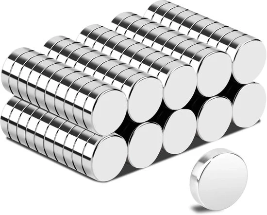 Magneti Neodymium forti - mini 7 x 2 mm - 100 pezzi