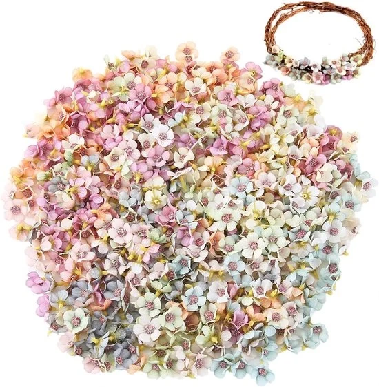 Mini fiori artificiali - Decorazione fiorita - 120 pezzi