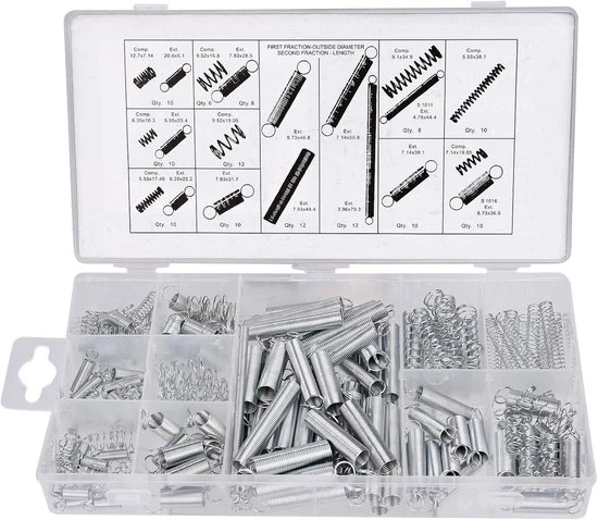 Set di viti in acciaio zincato - 20 misure - 200 pezzi