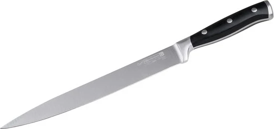 Filetto BBQ - Filetto di alta qualità - 1 pezzo - Nero/Argento - Acciaio inossidabile