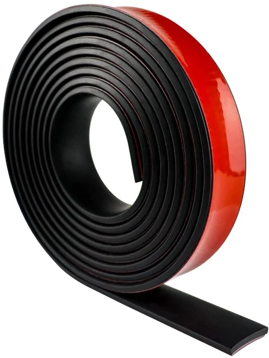 Striscia autoadesiva in gomma - Sigillatura e protezione antisismica - 25 mm x 5 mm x 3 m