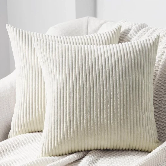 Set di coperture per cuscini in corduroy - Set di 2 - 50x50 cm