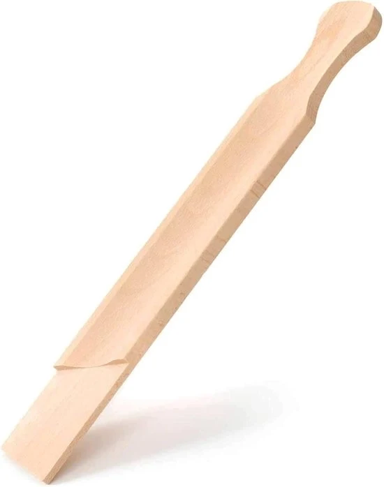 Worstsnijplank in legno - ideale per salami - 1 pezzo - 37 x 5,5 cm