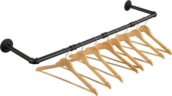 Maniglione Industriale per Parete - 100 cm - Nero - Metallo