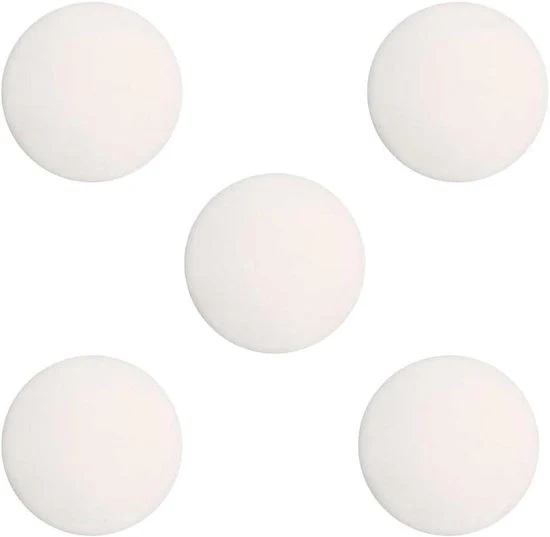 Set di fermi porta in silicone per porte di carta, fermi porta per porte di carta, fermi porta per porte di carta con adesivo, protezione per maniglie di porte con adesivo, 5 pezzi, bianchi