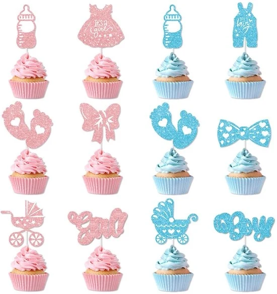 Decorazioni per Bambino - Set di 12 Decorazioni per Festa di Benvenuto